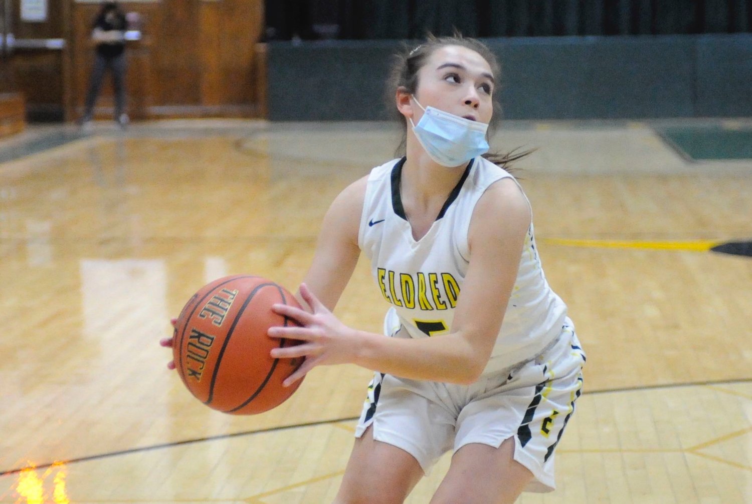 Eyes on the glass. Eldred’s Jaelyn Labuda posted 5 points.